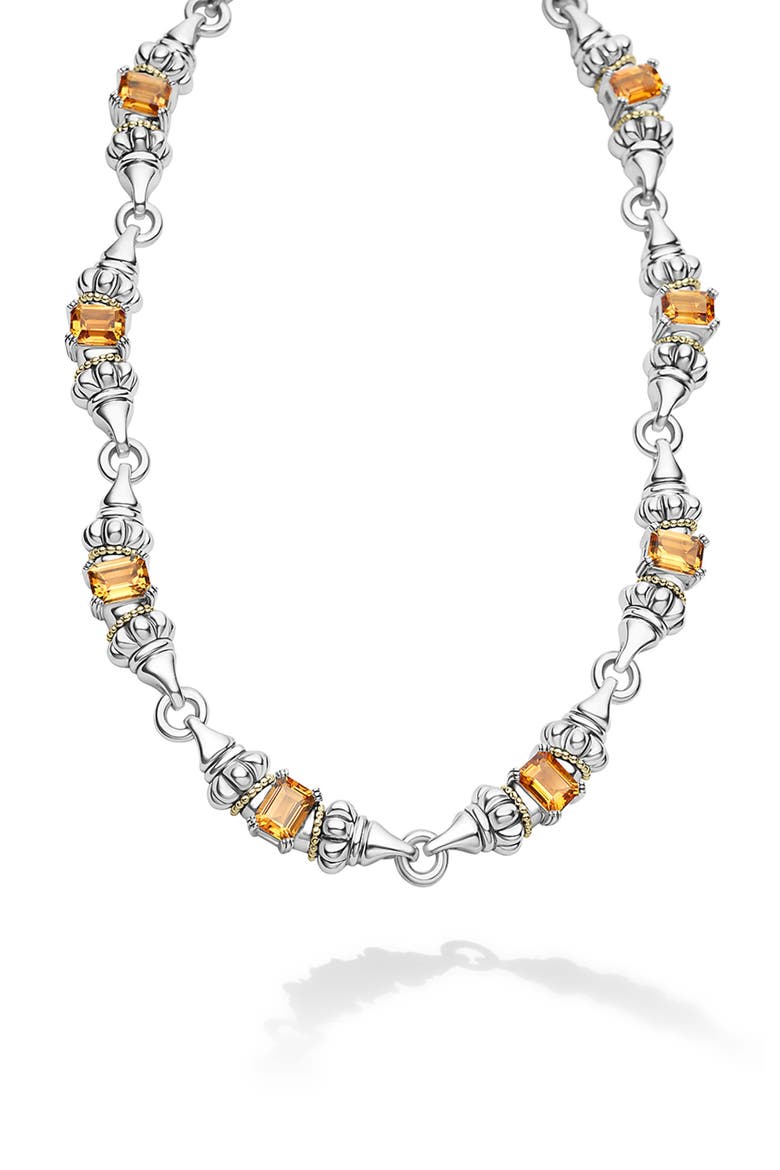 Glacier Citrine Link Necklace, Alternate, color, CITRINE