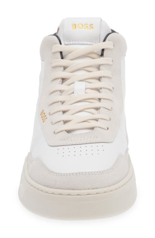 Hugo Boss Boss Baltimore High Top Sneaker In White