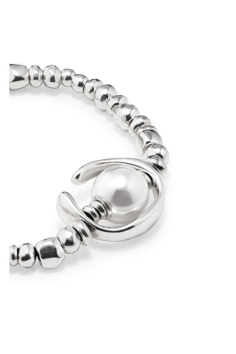 Luna Pearl Bracelet, Alternate, color, Silver