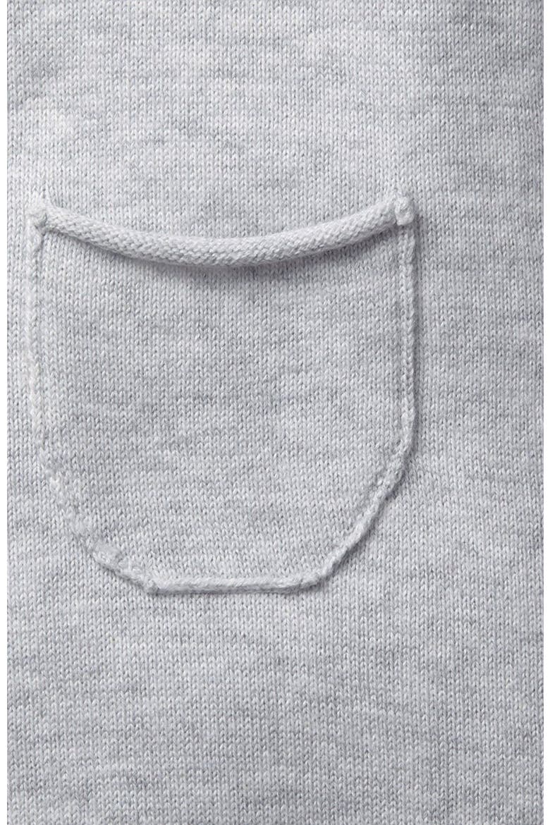 Baby Raglan Sweater Romper, Alternate, color, Heather Grey