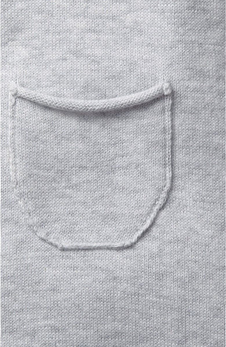 Hope & Henry Baby Raglan Sweater Romper, Alternate, color, Heather Grey