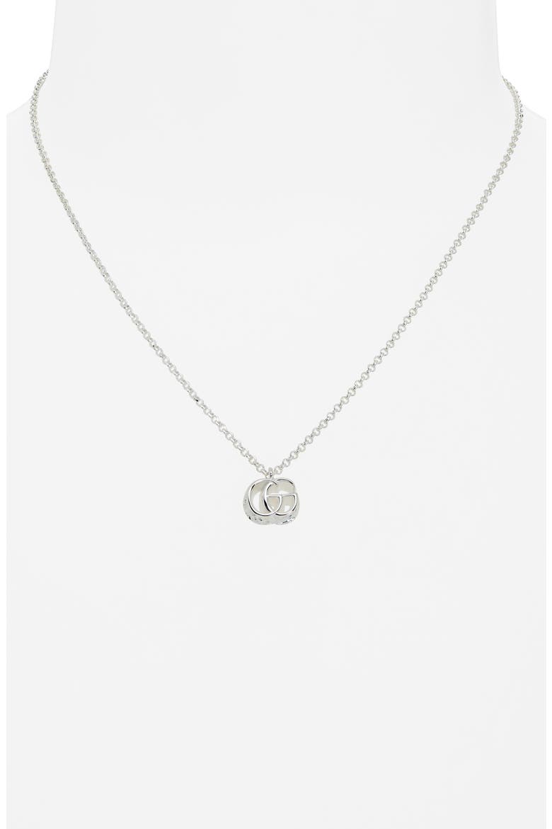 GG Pendant Necklace, Alternate, color, SILVER