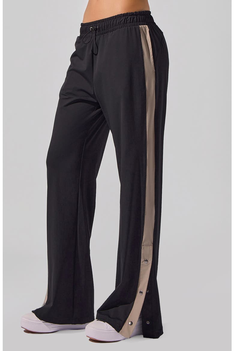 Alba Wide Leg Sweatpants, Alternate, color, BLACK