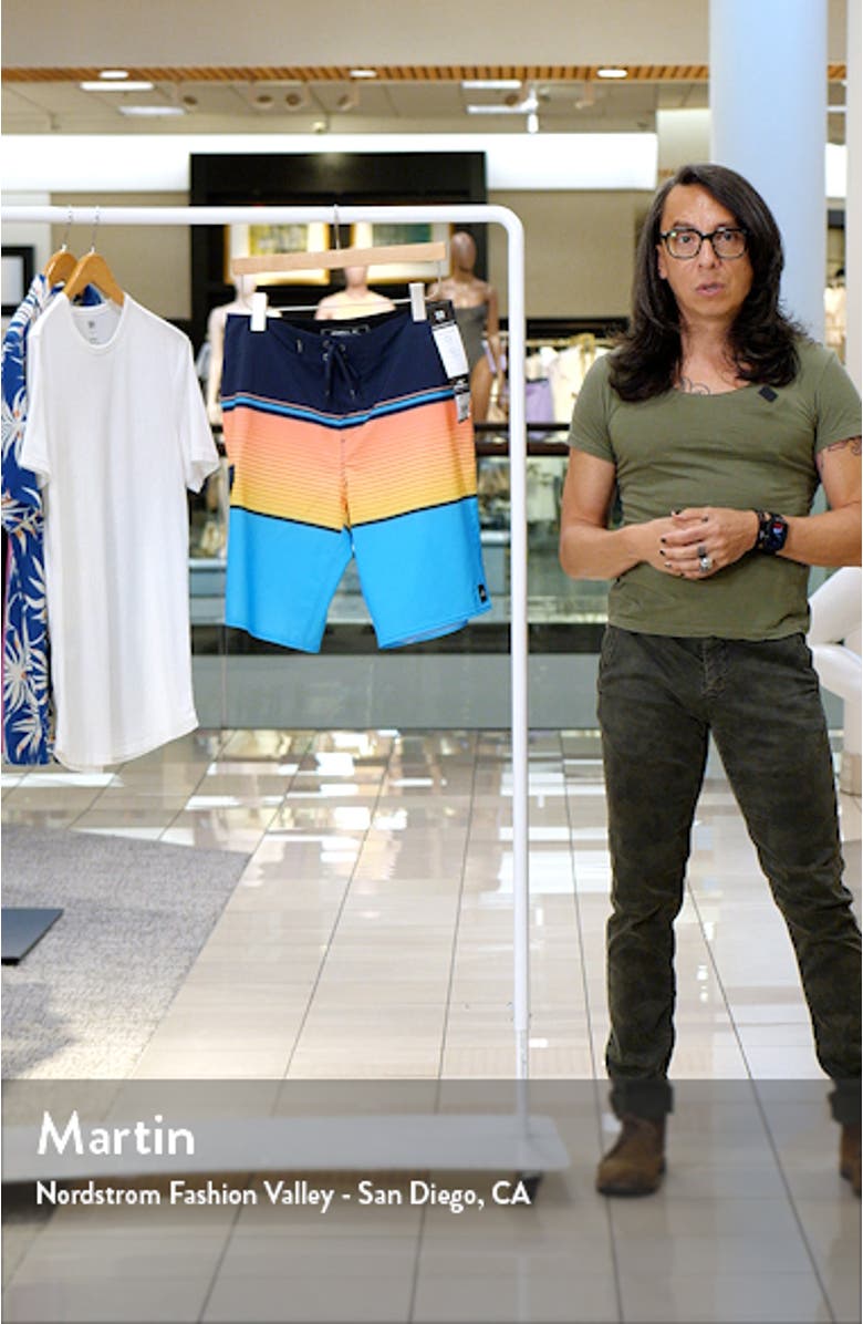 Lennox Stripe Board Shorts, sales video thumbnail