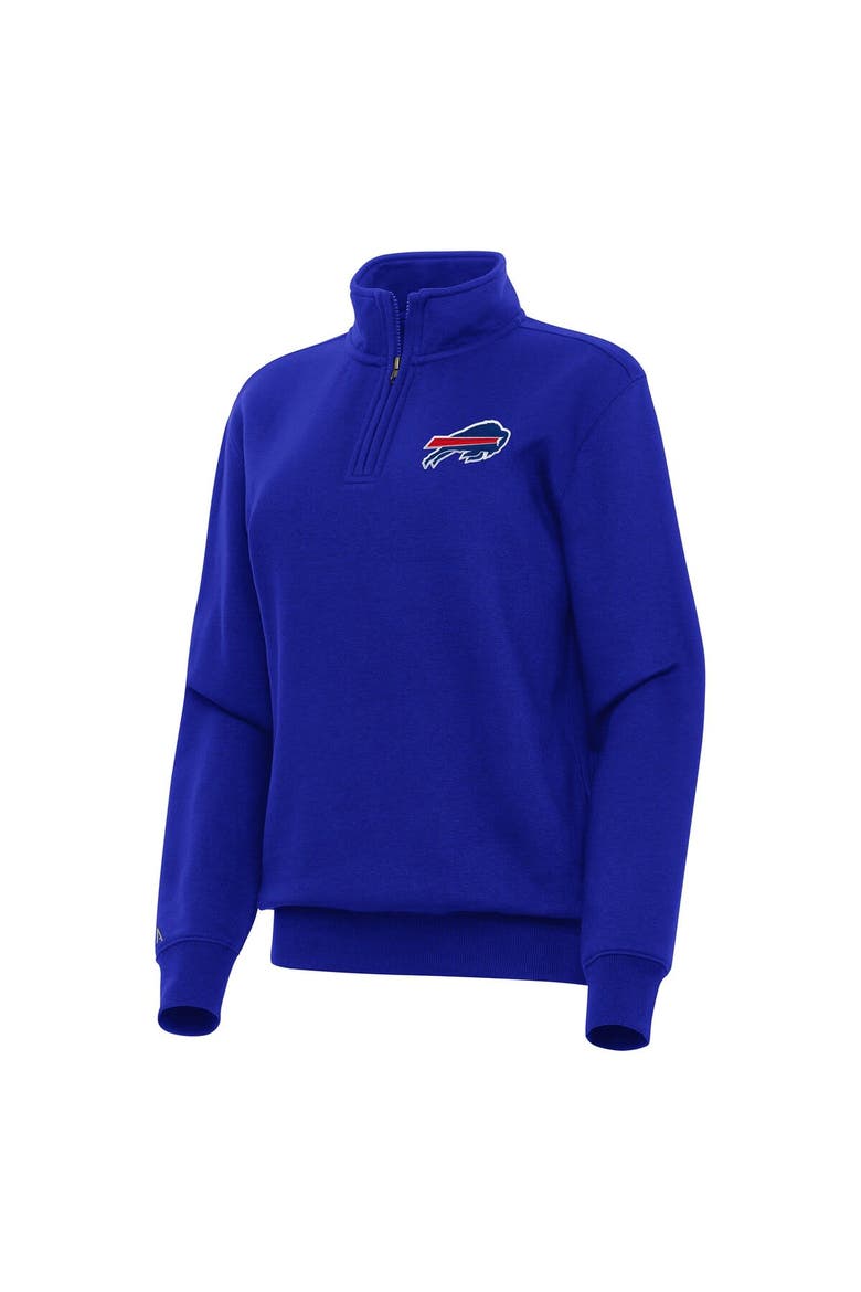 Women's Antigua  Royal Buffalo Bills Victory Quarter-Zip Top, Alternate, color, Royal