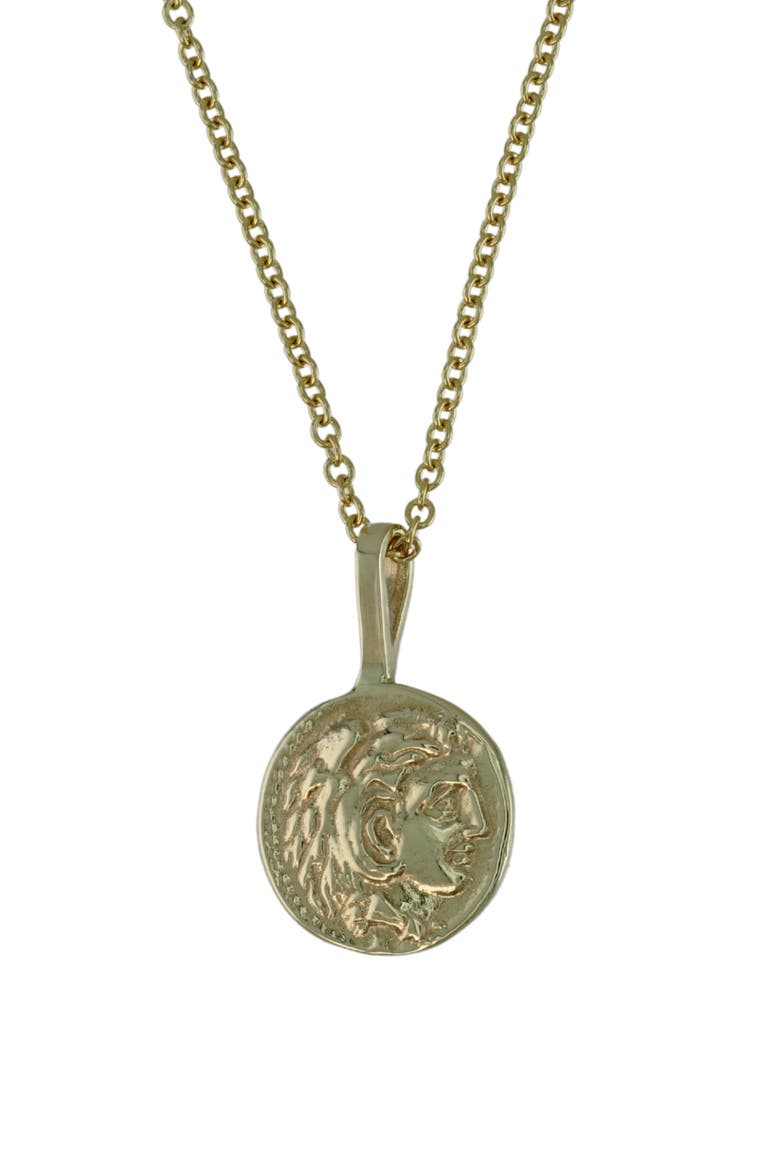ATG Coin Pendant, Alternate, color, 14K Yellow Gold