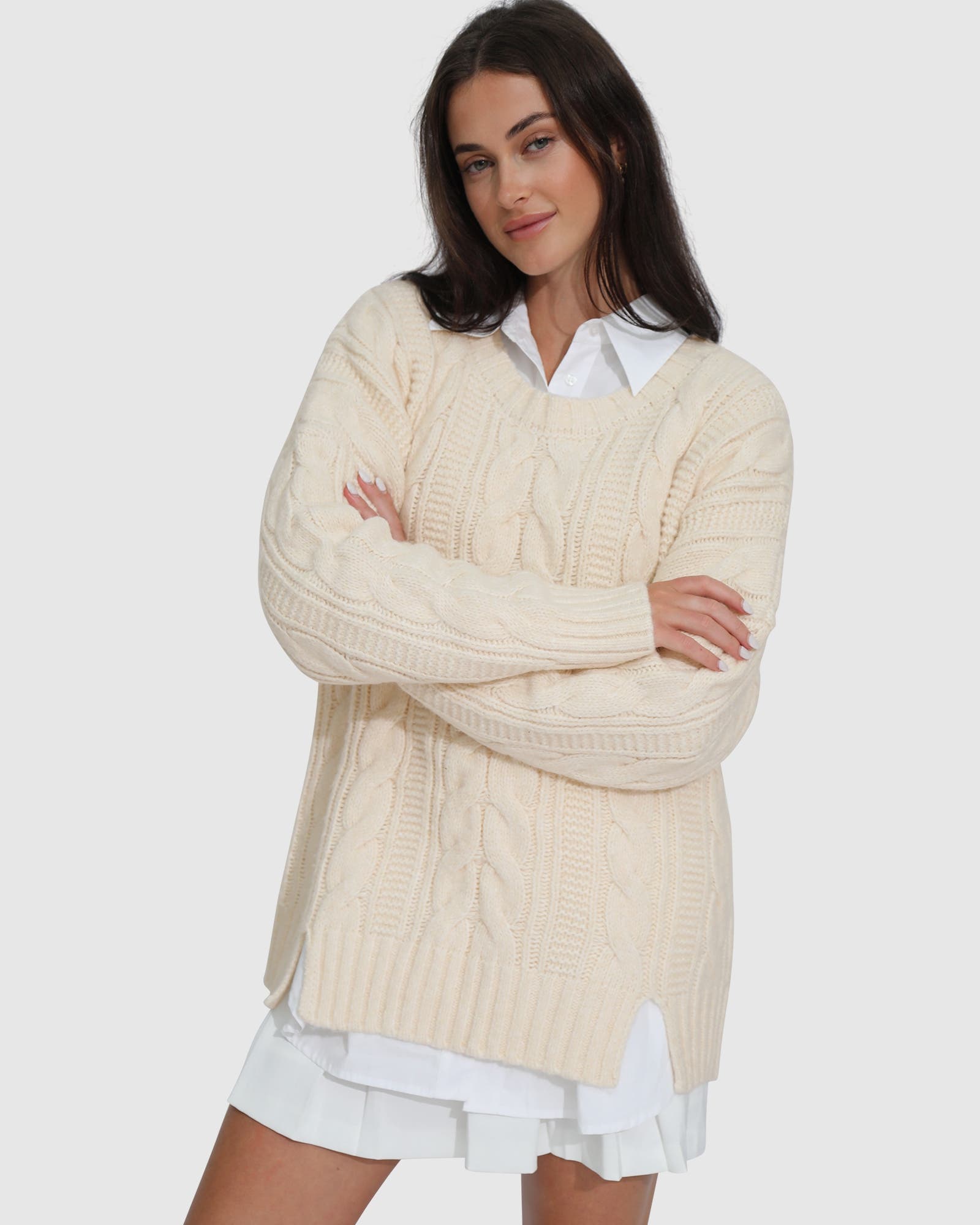 Perfect Me Oversized Crew Sweater - image 3