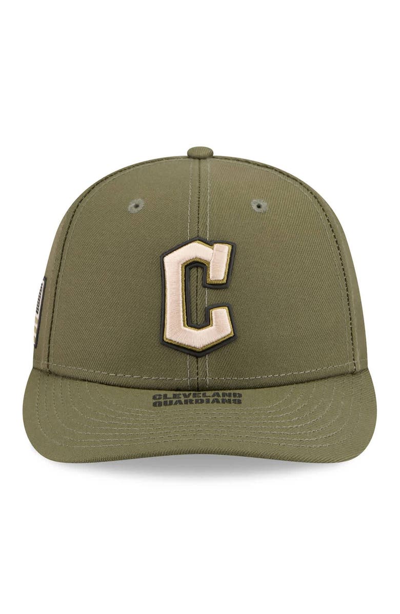 New Era Men's New Era  Olive Cleveland Guardians 2026 Armed Forces Day Low Profile 59FIFTY Fitted Hat, Alternate, color, Olive