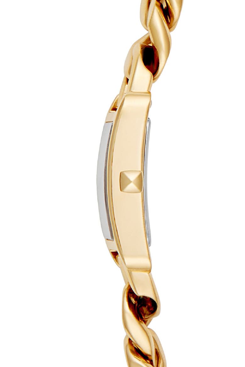 Moment Chain Wrap Bracelet Watch, 19mm x 30mm, Alternate, color, GOLD/ BLACK/ GOLD