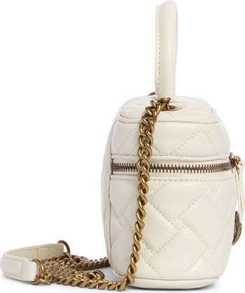 Mini Kensington Quilted Leather Top Handle Bag