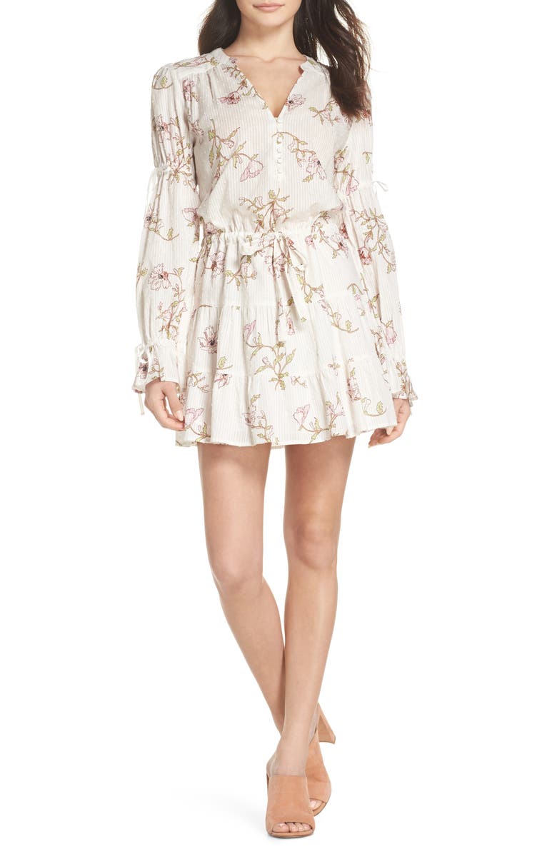 PAIGE Yardley Floral Minidress, Main, color,
