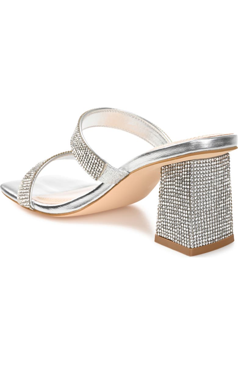 Journee Collection Shandee Heeled Sandal, Alternate, color, Silver