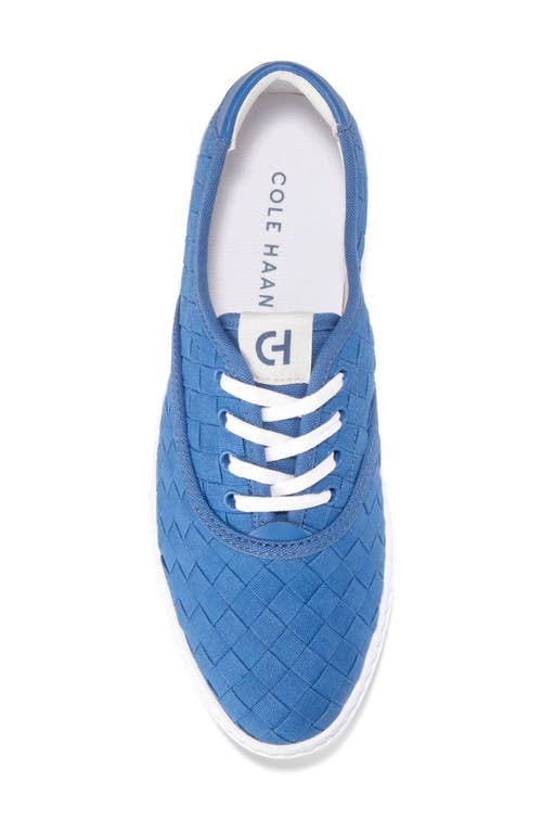 Cole Haan Grandpro Harbor Sneaker In Dutch Blue Woven Canvas