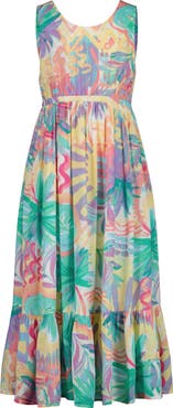 Roxy Kids' Palm Print Sundress