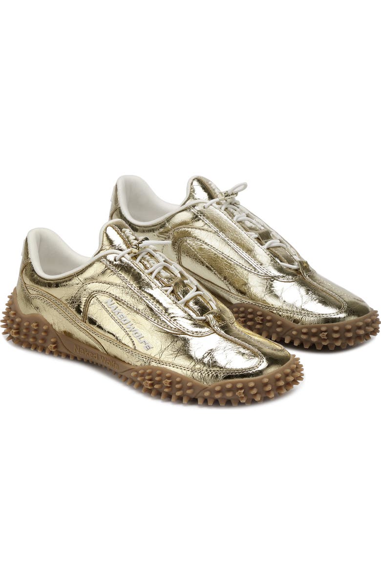 Naked Wolfe Island Pony Hair Sneaker, Main, color, Gold