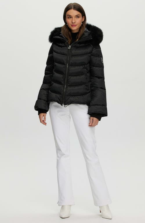 Gorski Apres-ski Short Jacket With Detachable Toscana Trim In Black
