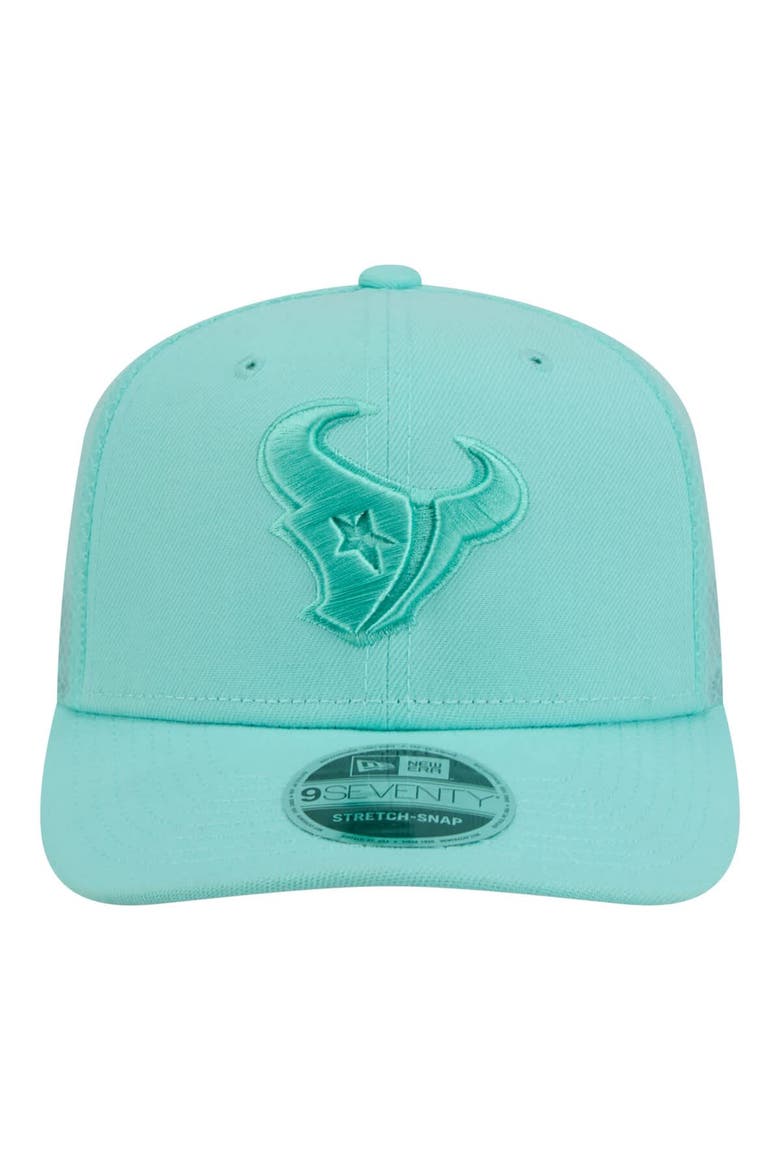 Men's New Era  Turquoise Houston Texans Color Pack 9SEVENTY Adjustable Hat, Alternate, color, Turquoise