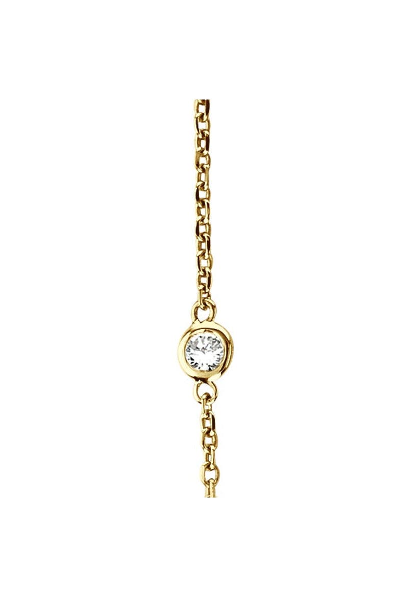 Lab Diamonds By The Yard Station Necklace 14k, Alternate, color, 2ct,Yellow Gold