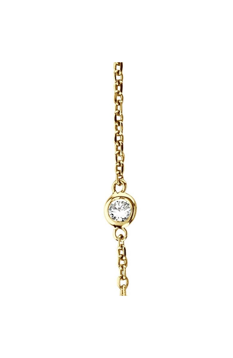 ALLUREZ Lab Diamonds By The Yard Station Necklace 14k, Alternate, color, Yellow Gold