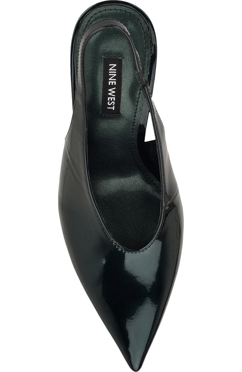 Nine West Kates Slingback Pointed Toe Pump, Alternate, color, Dark Green