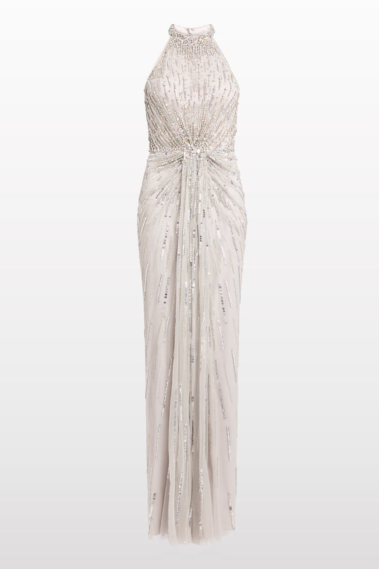 Carmen Maxi Dress, Alternate, color, Ammonite