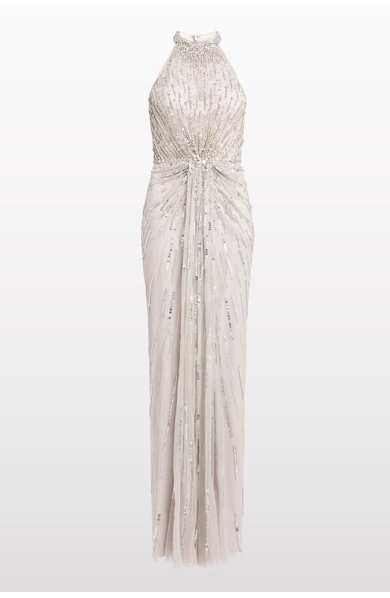 Jenny Packham Carmen Maxi Dress, Main, color, Ammonite