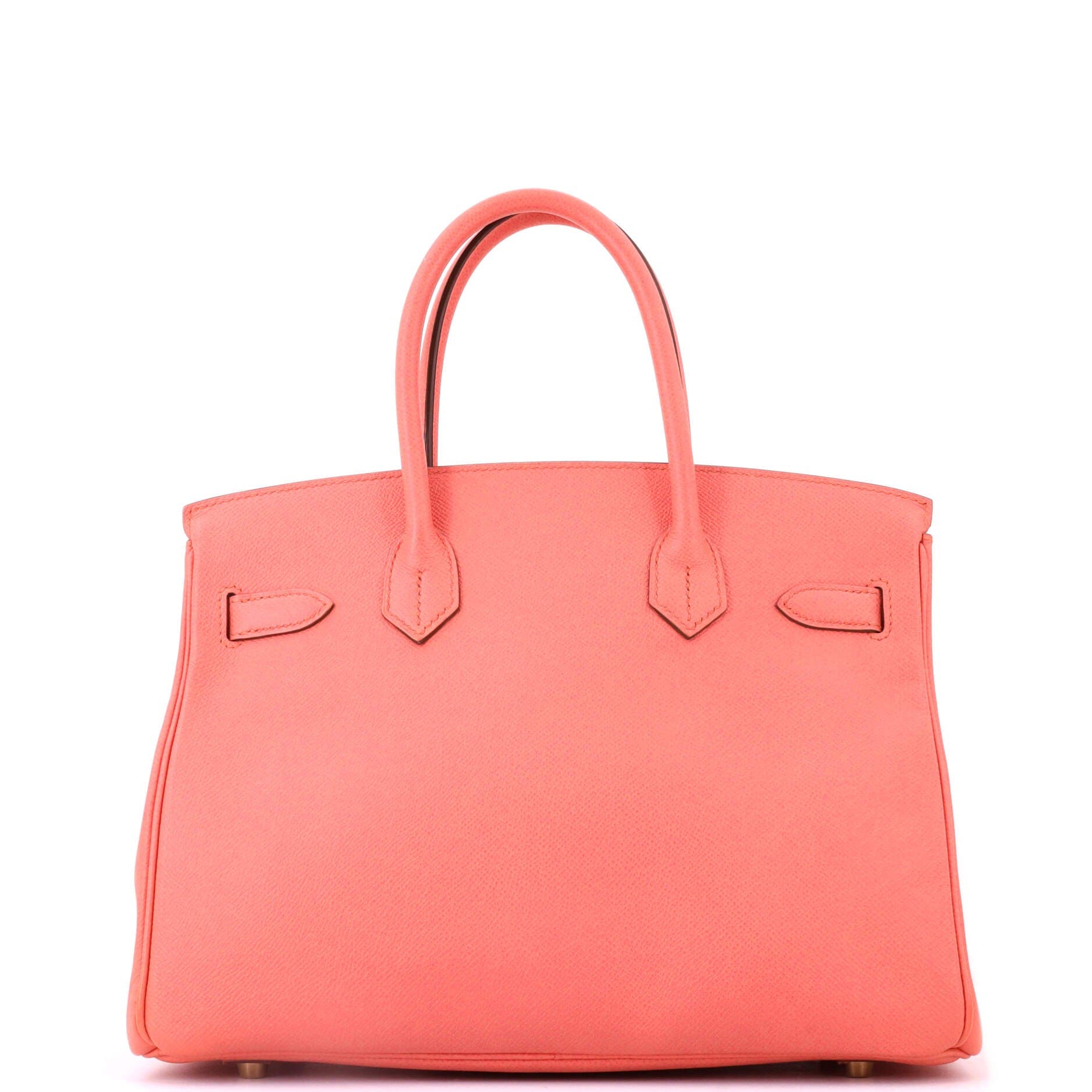 Birkin Handbag Pink Epsom with Gold Hardware 30, Alternate, color, Orange