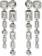 Anzie Mélia Valentina Double Row Baguette Drop Earrings