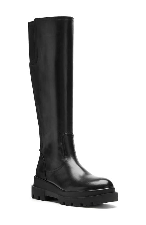 La Canadienne Brooke Waterproof Knee High Boot in Black Leather 