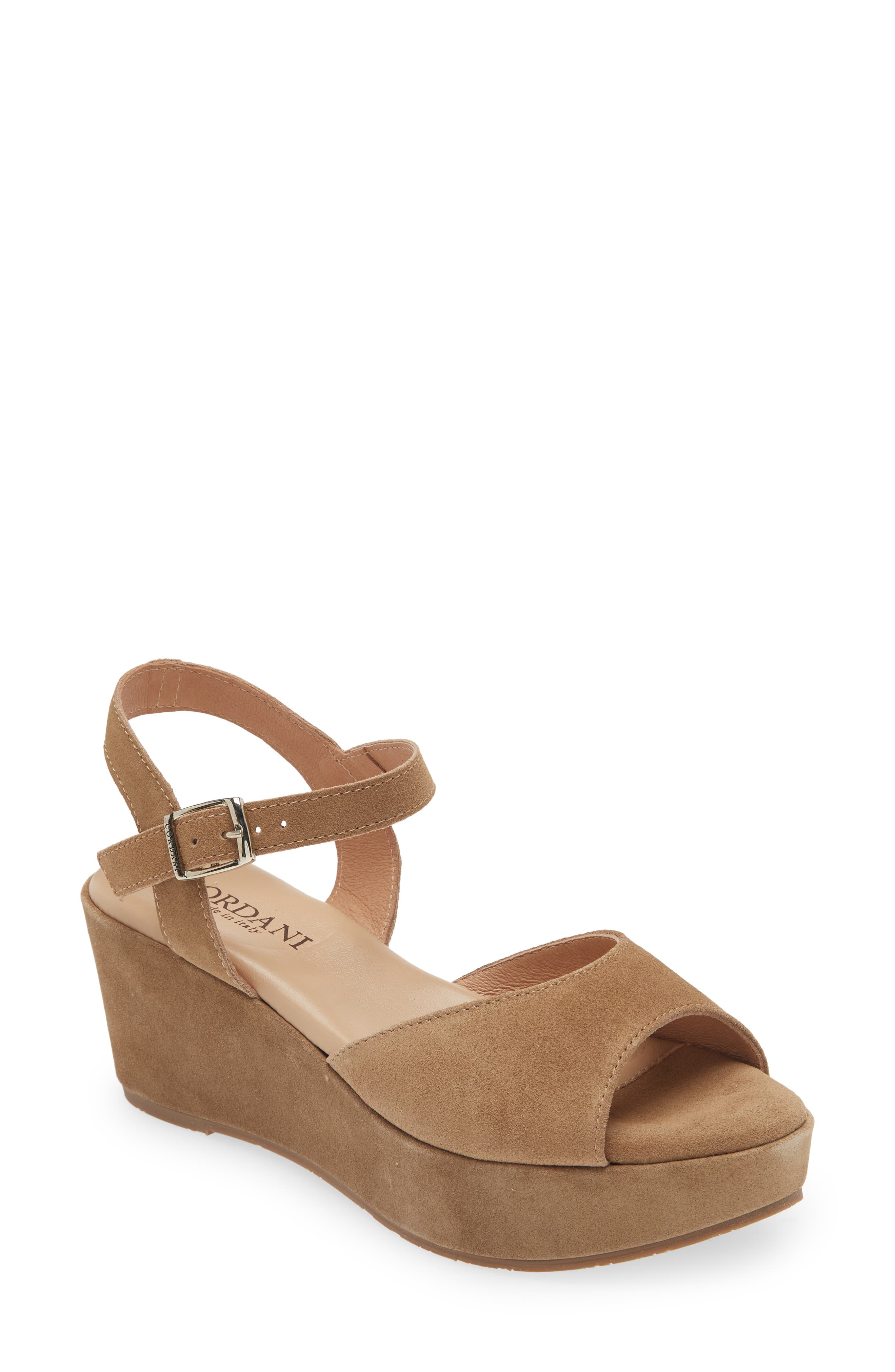 Ryder Ankle Strap Platform Wedge Sandal, Main, color, CROSTA FANGO