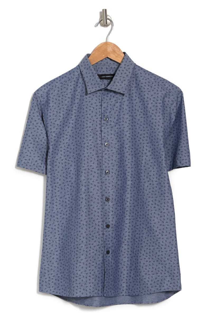 WESTZEROONE Kaiser Short Sleeve Woven Shirt, Alternate, color,