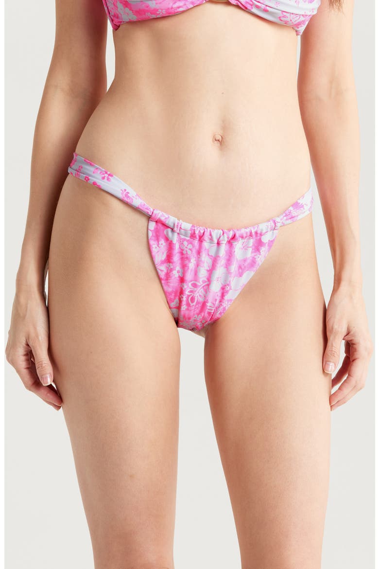 Ruched Bikini Bottoms, Main, color, ISLAND BLUSH