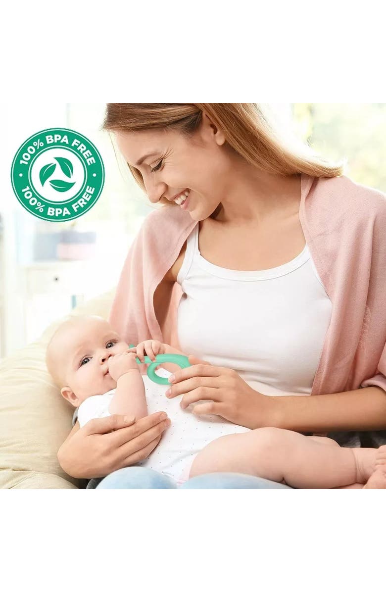 Sperric Silicone Baby Teethers Freezer Safe Set, 2-Piece, Alternate, color,