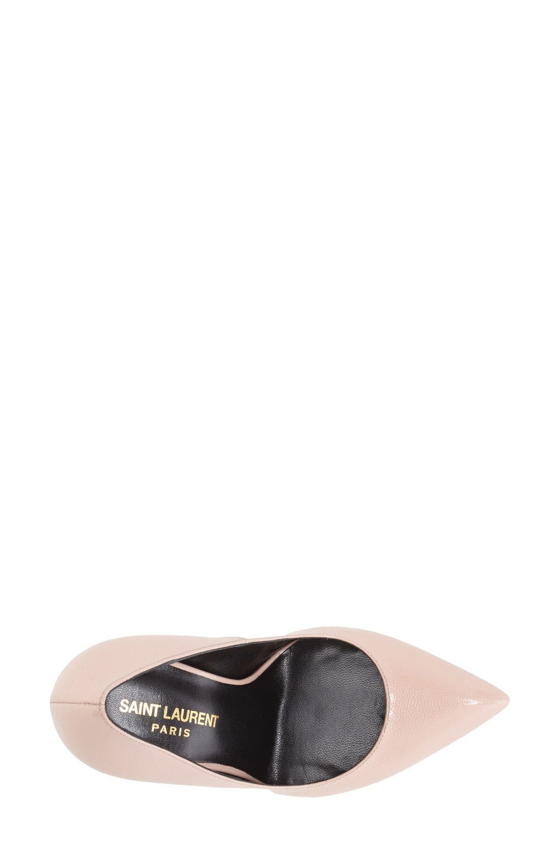Saint Laurent 'Janis' Pointy Toe Platform Pump, Alternate, color, 