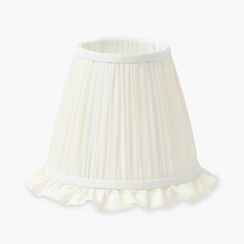 Cream Ruffle Lampshade (18cm)