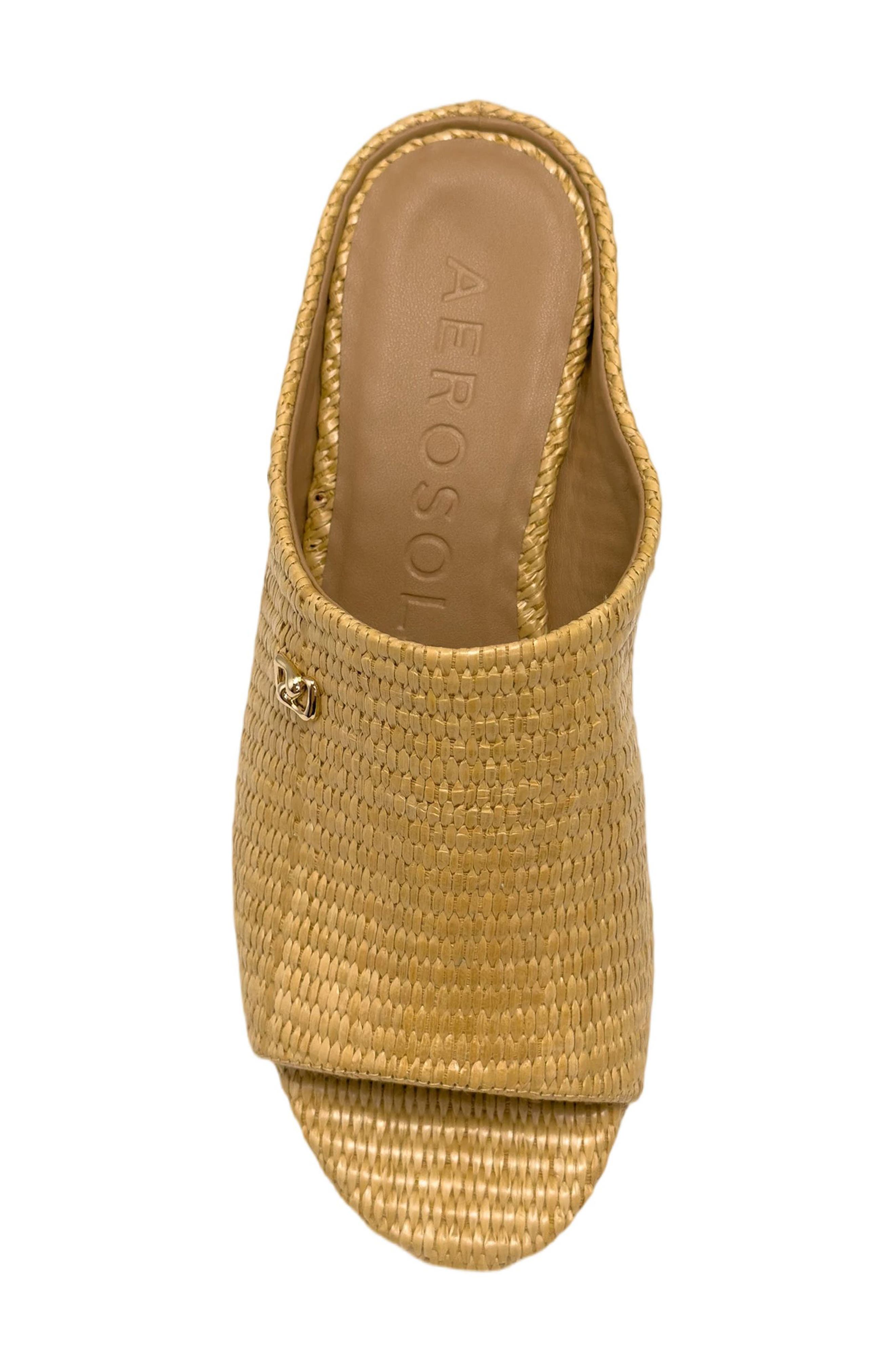 Cafe Woven Wedge Sandal, Alternate, color, NATURAL