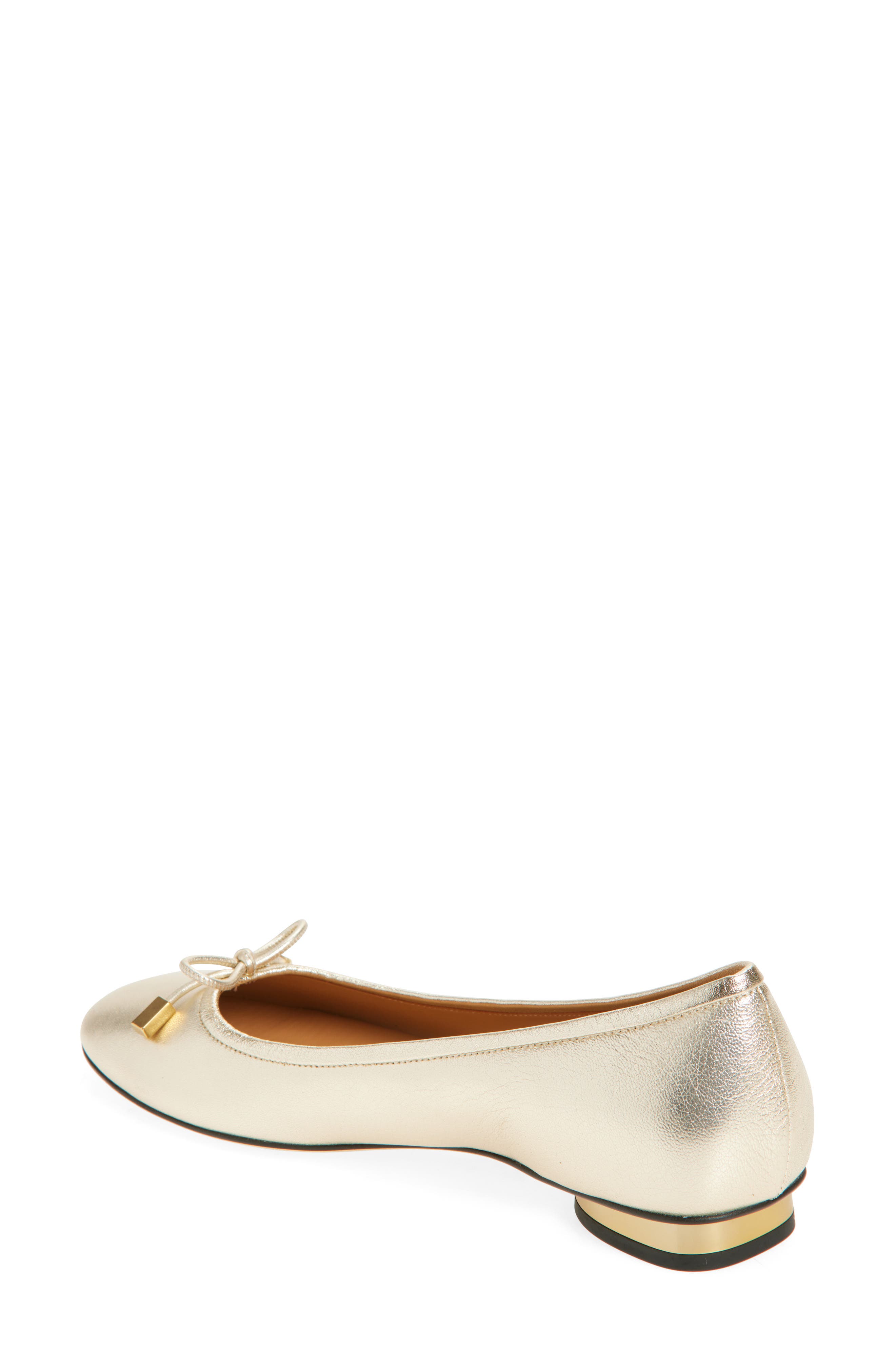Tod's Ballerina Flat, Alternate, color, Bianco Lana