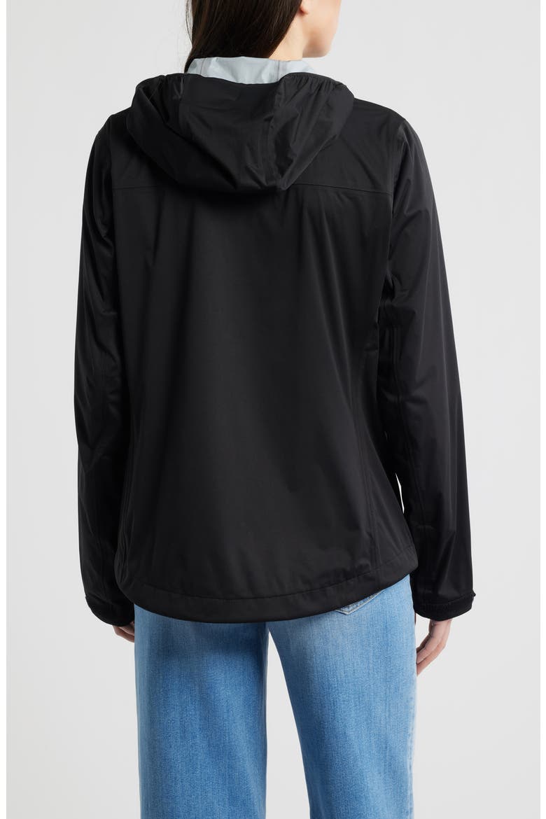 Momentum 3-Layer Waterproof Hooded Jacket, Alternate, color, BLACK