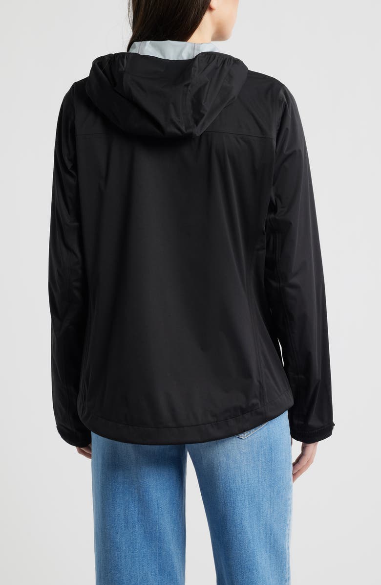 Helly Hansen Momentum 3-Layer Waterproof Hooded Jacket, Alternate, color, Black