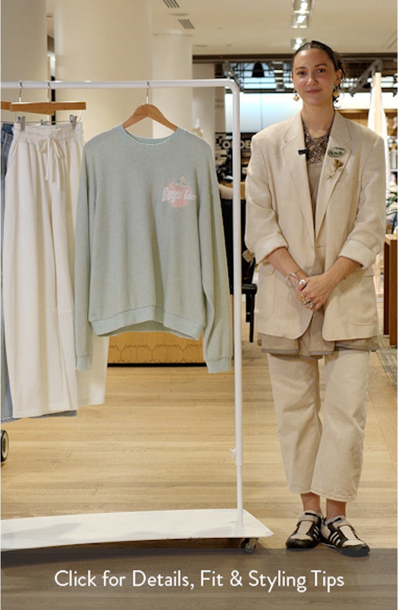 Breakfast Beers Kara Thermal Sweatshirt, sales video thumbnail