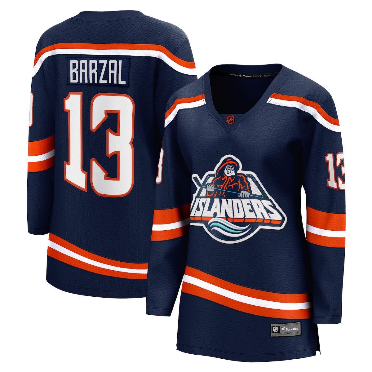 FANATICS Women's Fanatics Branded Mathew Barzal Navy New York Islanders ...