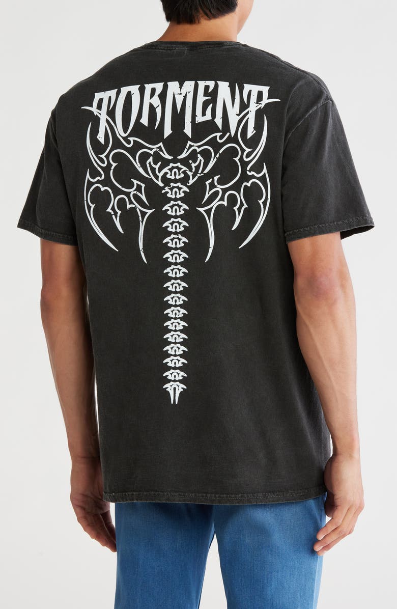 ALPHA COLLECTIVE Torment Cotton Graphic T-Shirt, Alternate, color, Washed Black