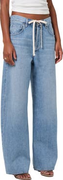 Citizens of Humanity Brynn Drawstring High Waist Wide Leg Jeans