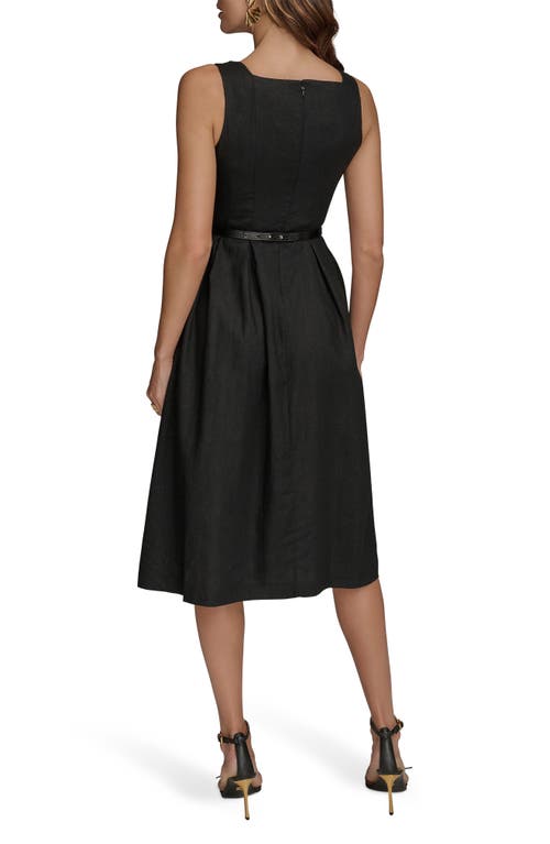 Shop Donna Karan New York Linen Blend A-line Dress