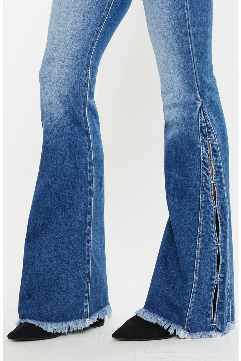 Rila High Rise Flare Jeans, Alternate, color, Medium Wash