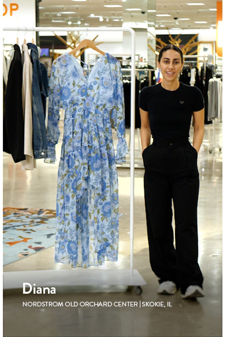 Sol Floral Long Sleeve High-Low Maxi Dress video