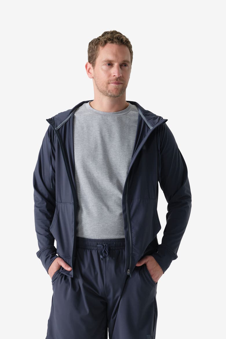 Men's Everyday Full Zip Hoodie, Alternate, color, Arctic Blue