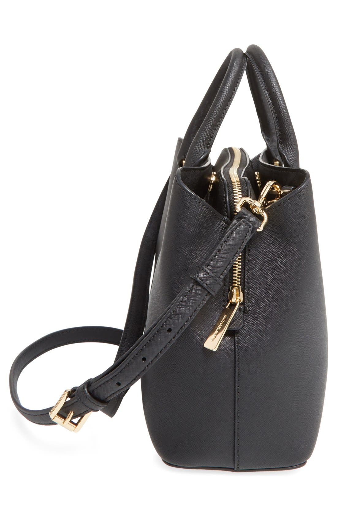 MICHAEL Michael Kors 'Medium Savannah' Leather Satchel, Alternate, color, 