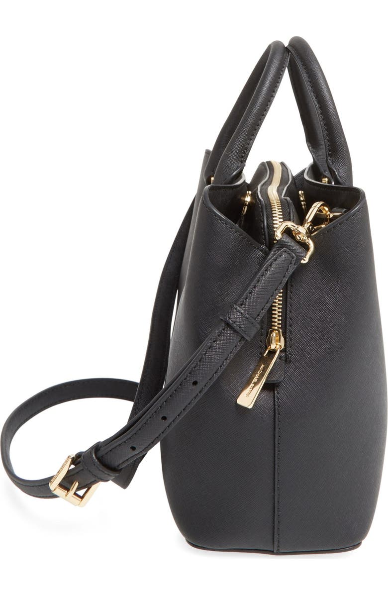 MICHAEL Michael Kors 'Medium Savannah' Leather Satchel, Alternate, color,