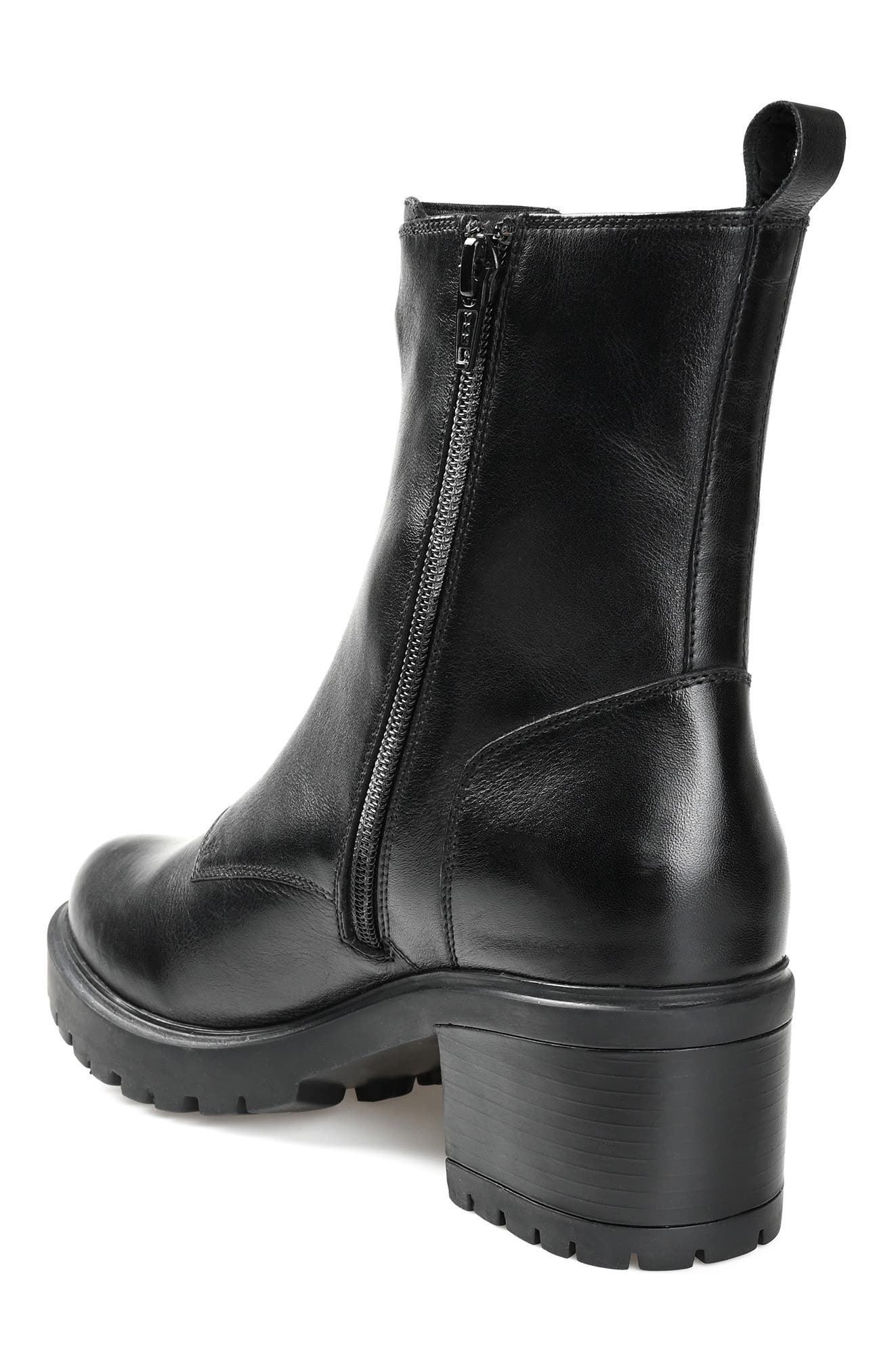 Journee Signature Norrah Leather Boot, Alternate, color, 